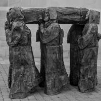 Sculpture - St Cutherberts Coffin Carriers